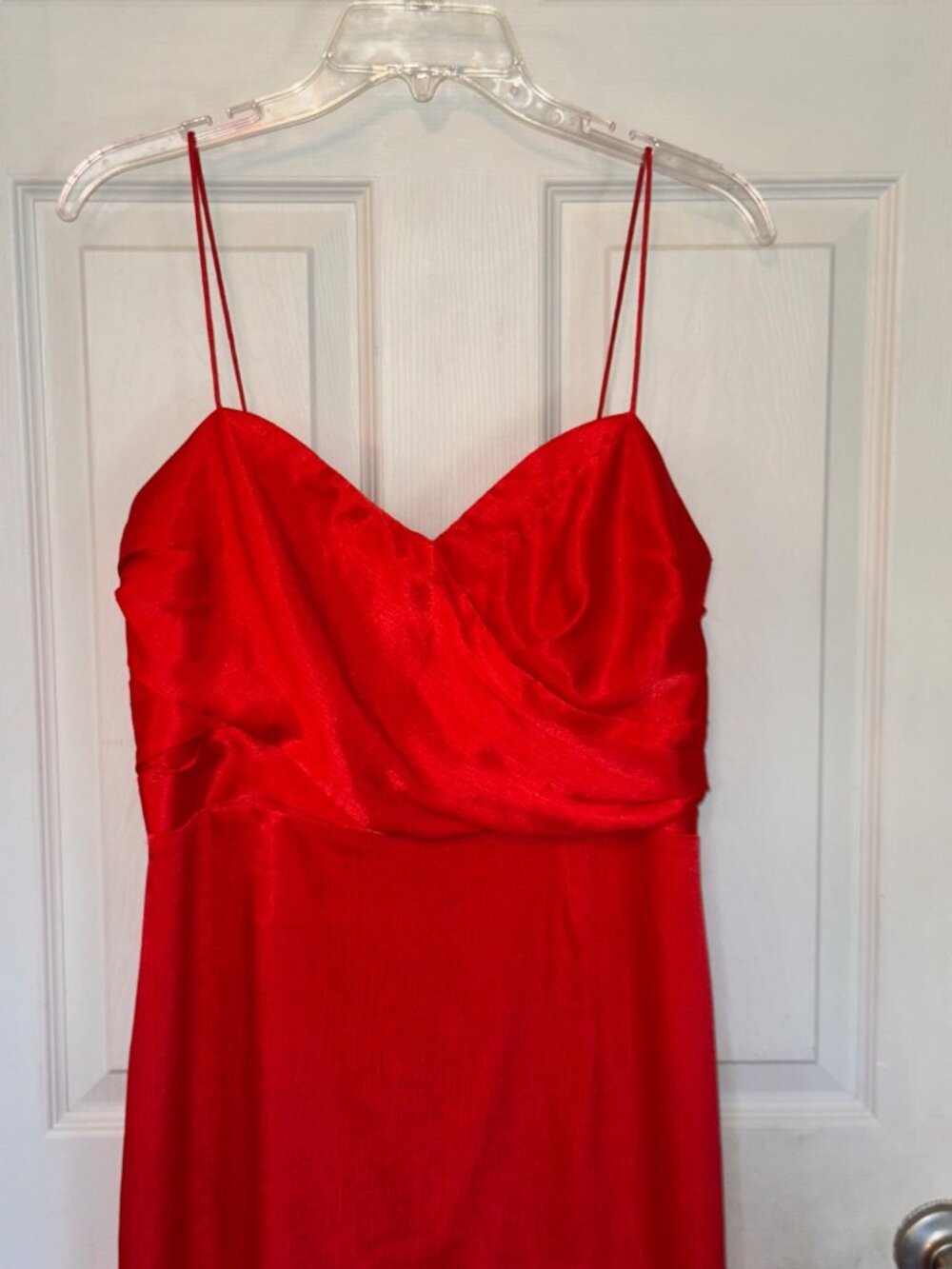 Finders Keepers Red Asymmetrical Dress Retrograde Chili Sleeveless Ruffle Large - Picture 3 of 12